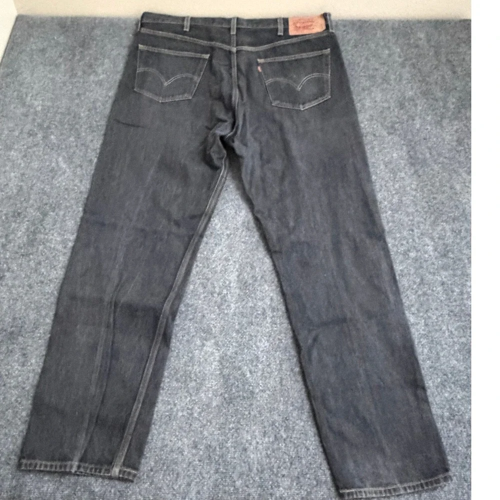 Levis 501 XXMens Gray Straight Original Fit Button Fly Denim Jeans 44x36 (42x32)